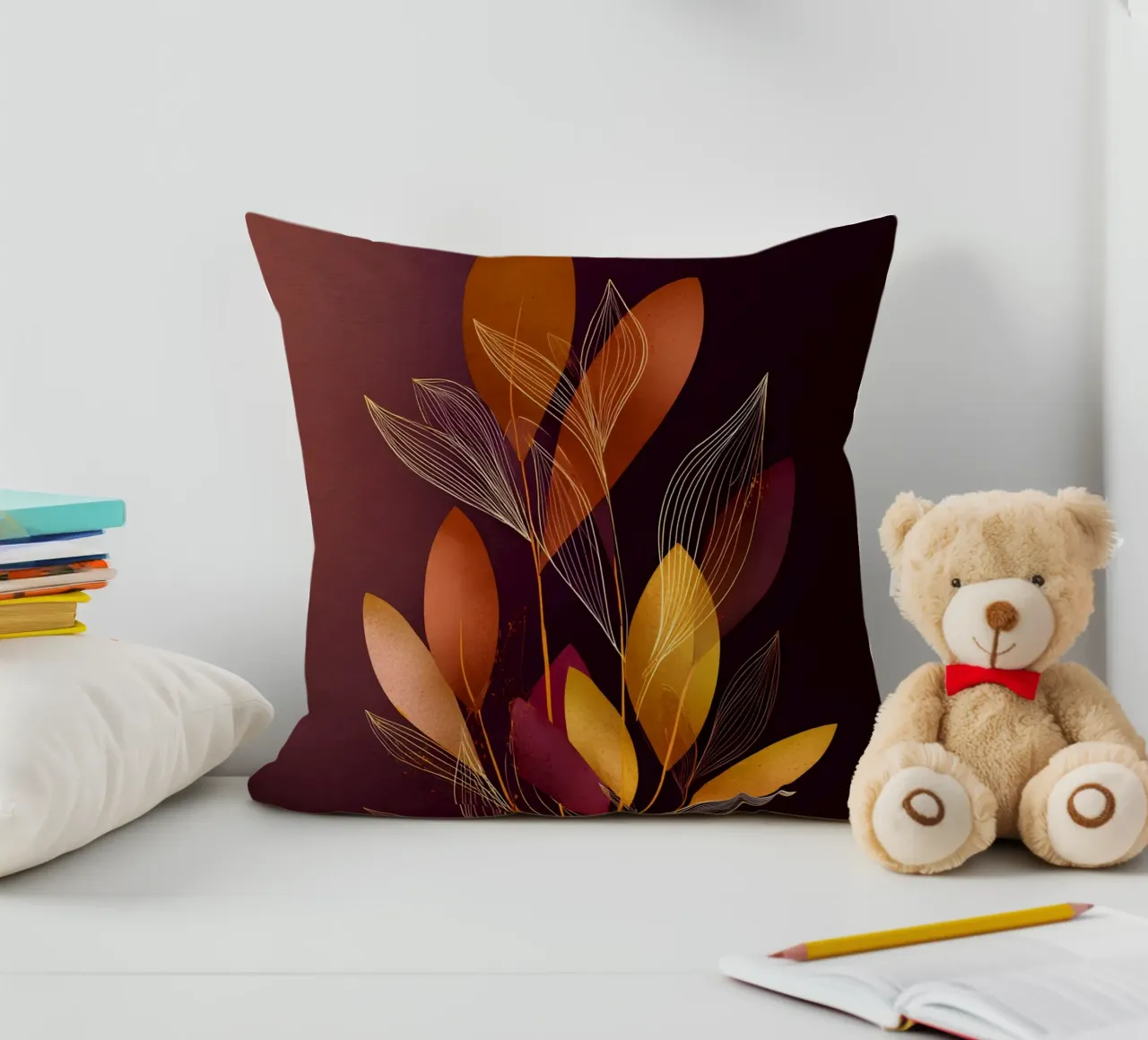 Abstract Botanical Shapes cuscino da Gypsy Galleria