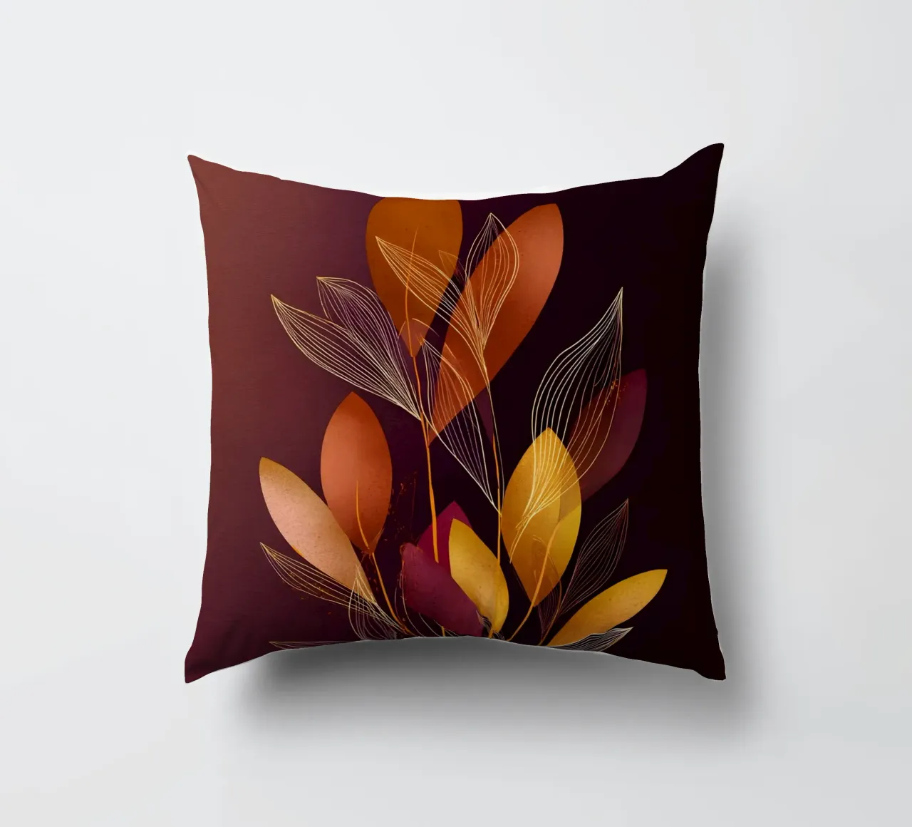 Abstract Botanical Shapes cuscino da Gypsy Galleria