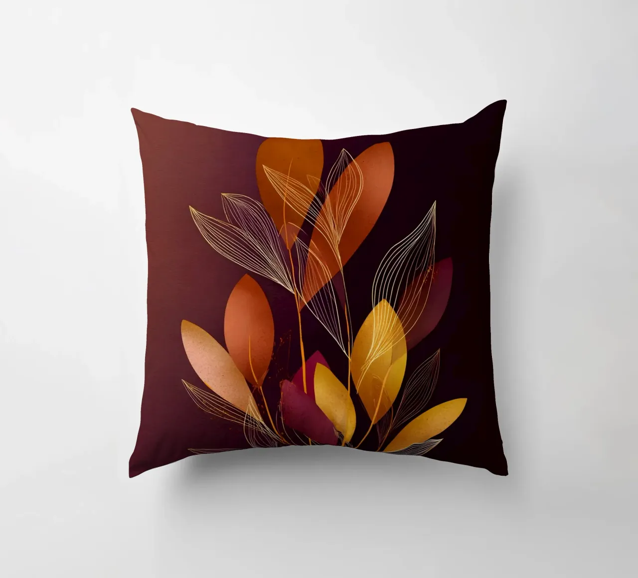 Abstract Botanical Shapes cuscino da Gypsy Galleria
