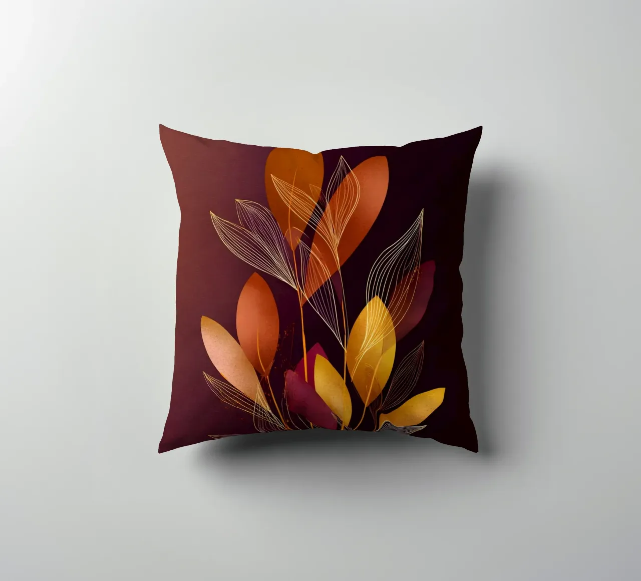Abstract Botanical Shapes cuscino da Gypsy Galleria
