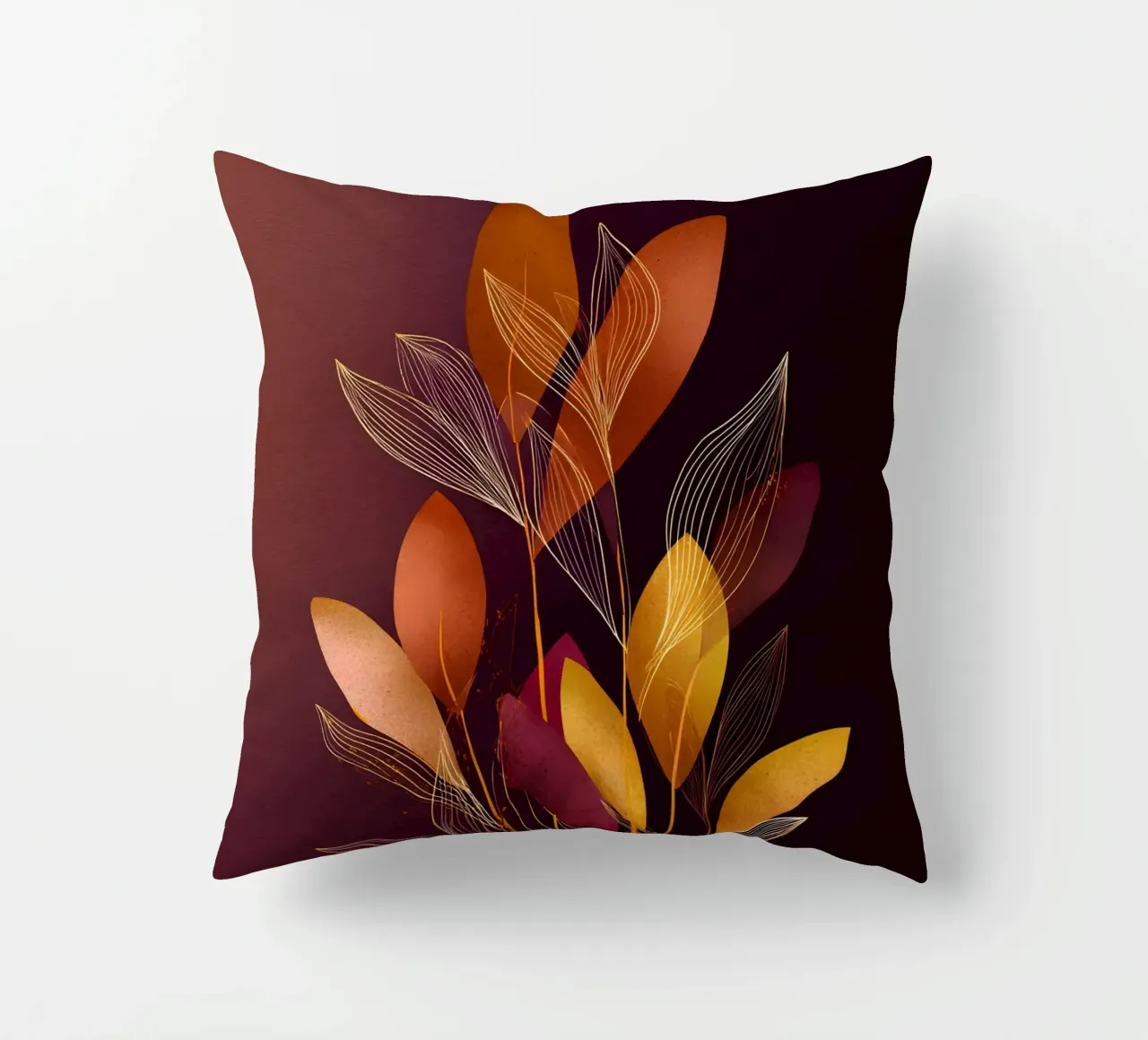 Abstract Botanical Shapes cuscino da Gypsy Galleria
