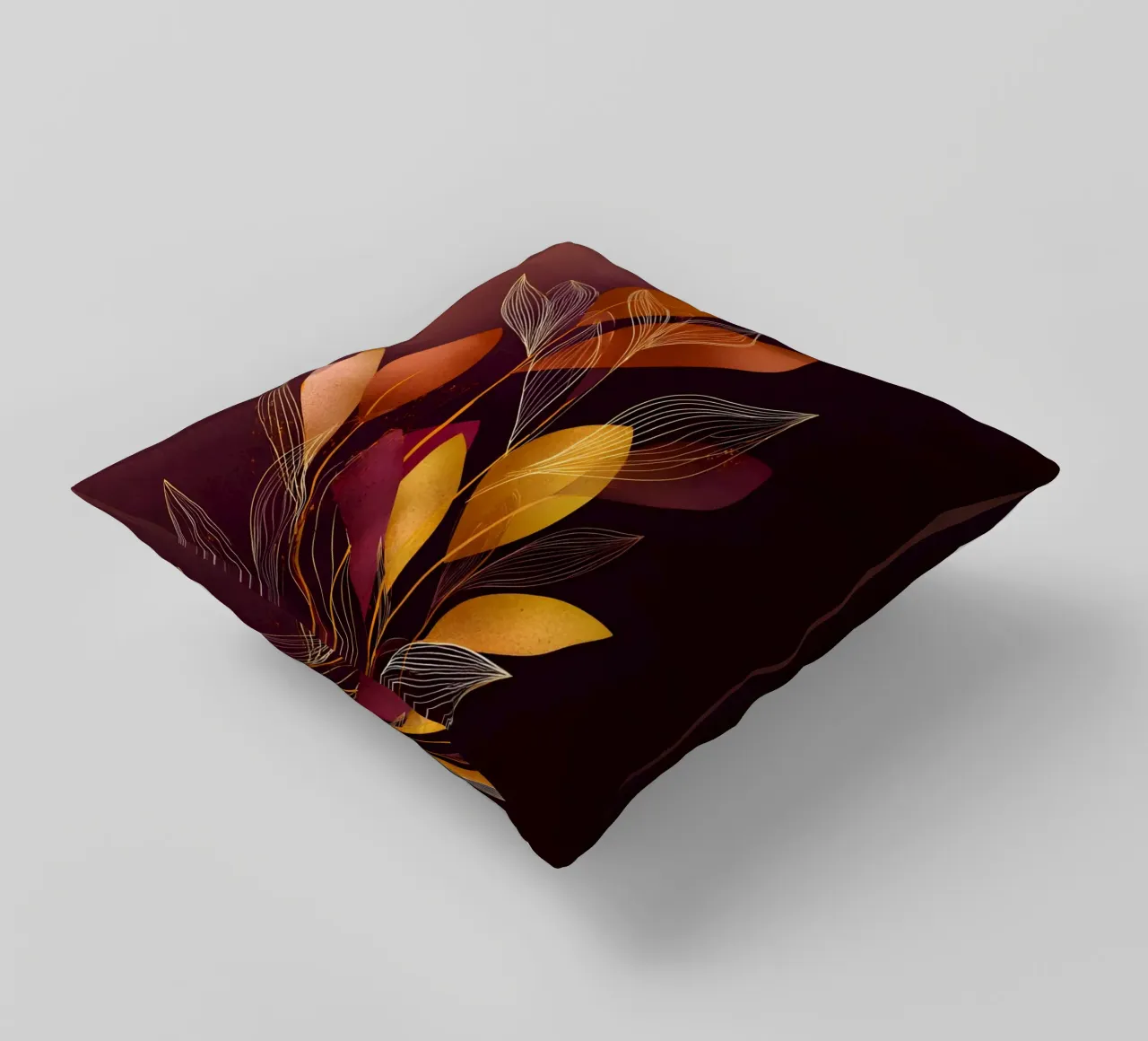 Abstract Botanical Shapes cuscino da Gypsy Galleria