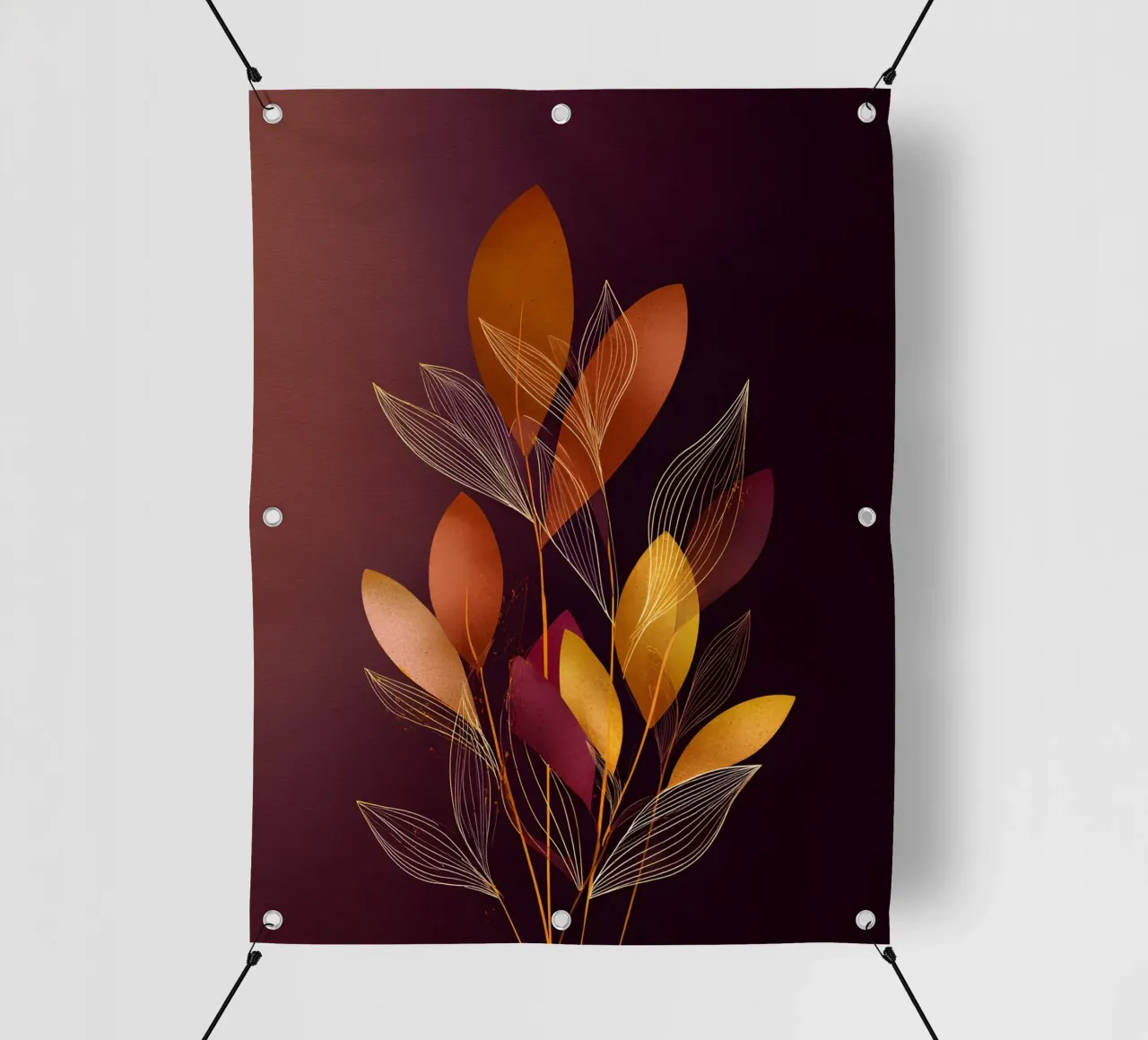 Abstract Botanical Shapes telo in pvc da Gypsy Galleria