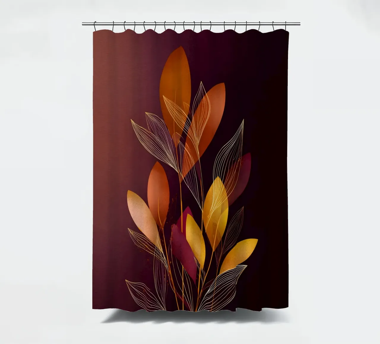 Abstract Botanical Shapes tenda da doccia da Gypsy Galleria
