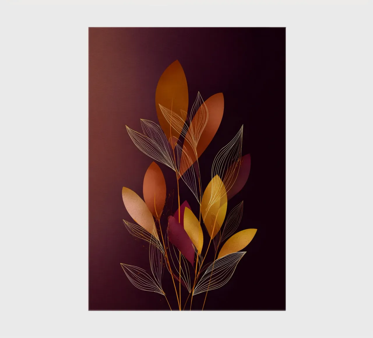 Abstract Botanical Shapes notebook by Gypsy Galleria