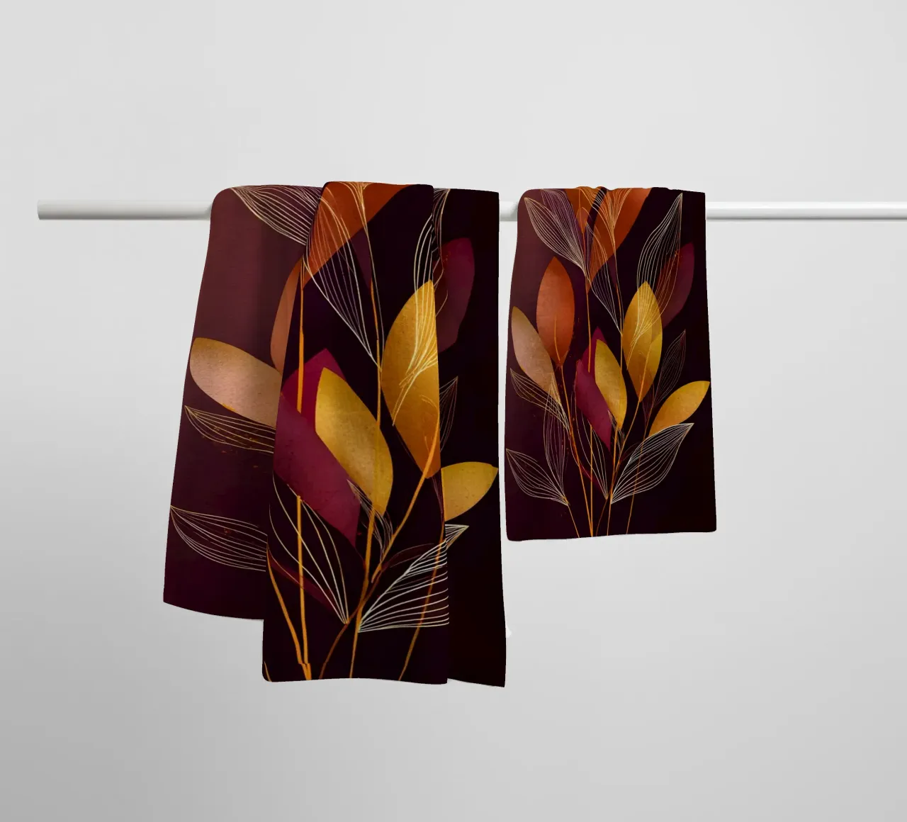 Abstract Botanical Shapes asciugamano da bagno da Gypsy Galleria