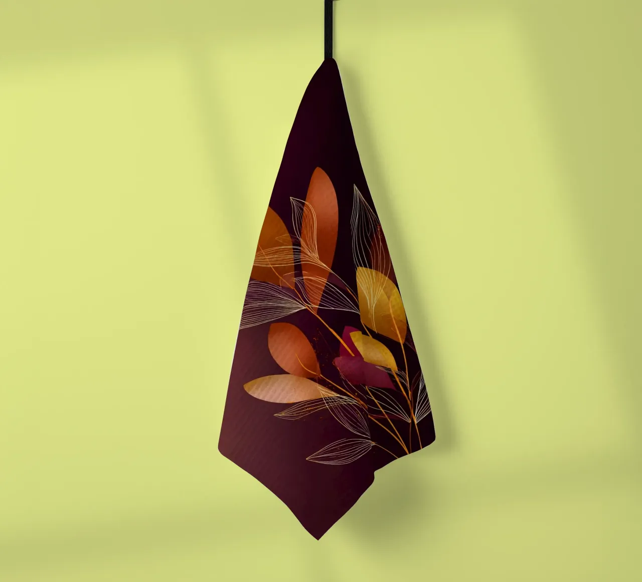 Abstract Botanical Shapes torchon de Gypsy Galleria