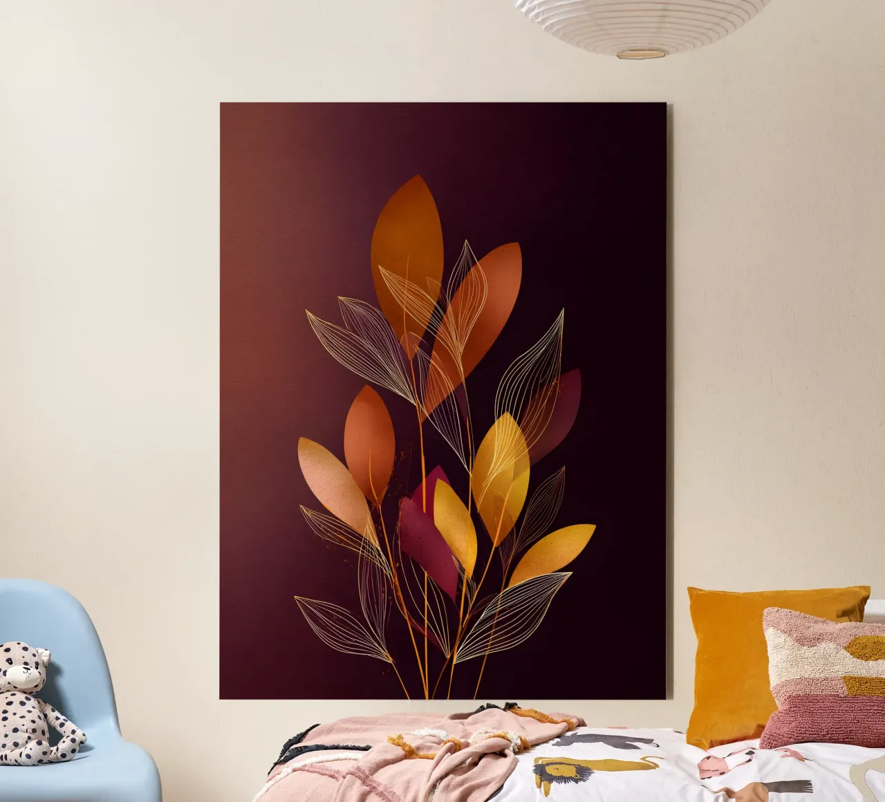 Abstract Botanical Shapes alluminio dibond da Gypsy Galleria
