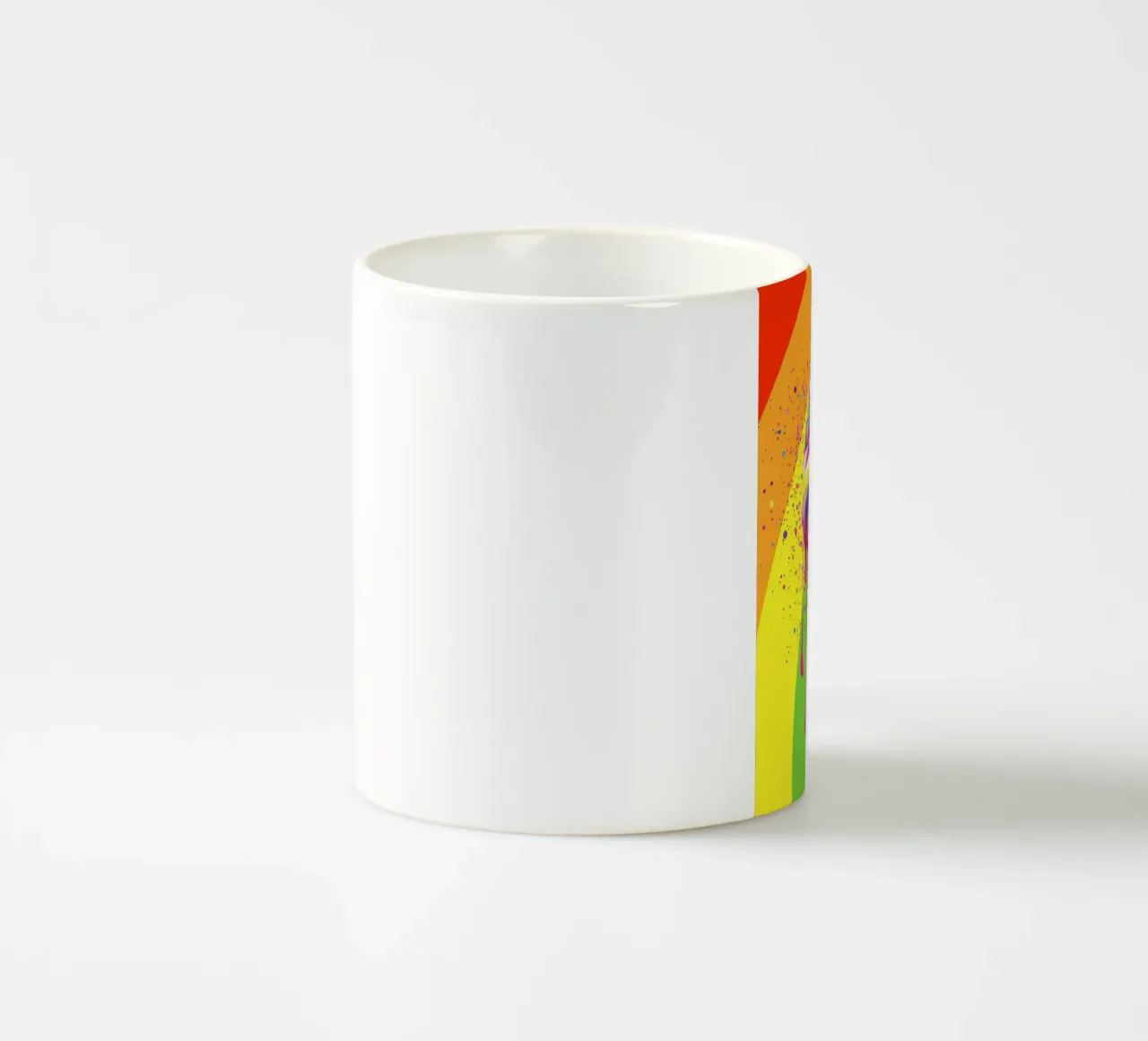 Gelato colorato con i colori dell'arcobaleno tazza in ceramica da pixelbull - medieval art and more