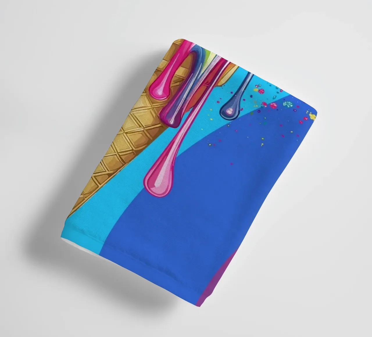 Gelato colorato con i colori dell'arcobaleno asciugamano da bagno da pixelbull - medieval art and more