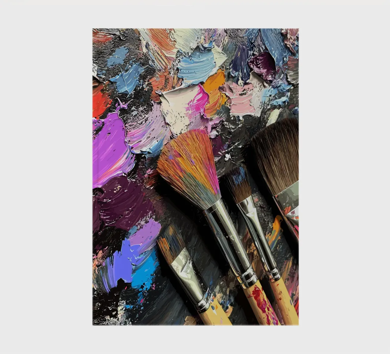 Brush on colour palette notebook by pixelbull - medieval art and more