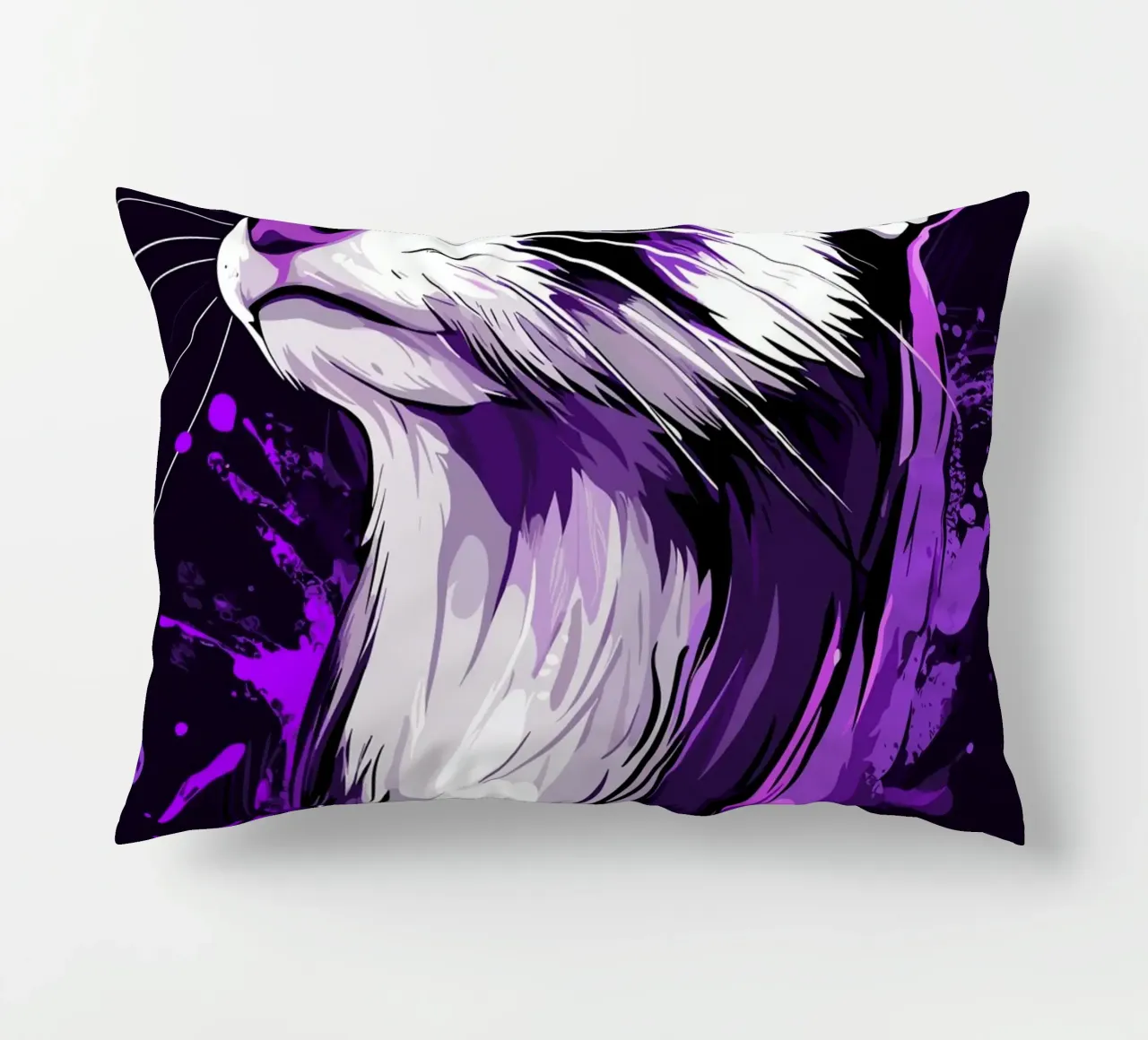 Furetti viola in stile urban splash cuscino da pixelbull - medieval art and more