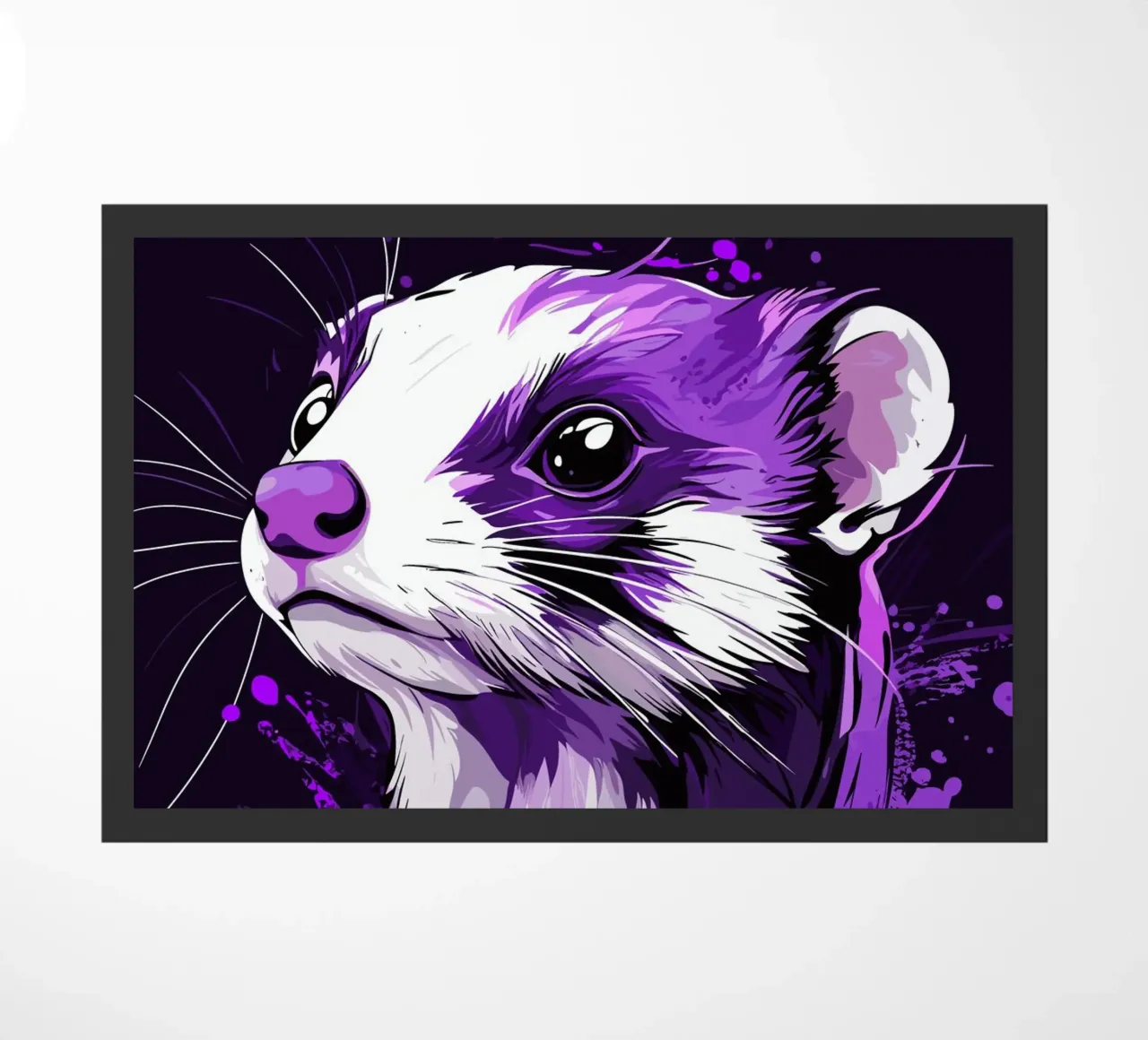 Furetti viola in stile urban splash zerbino da pixelbull - medieval art and more