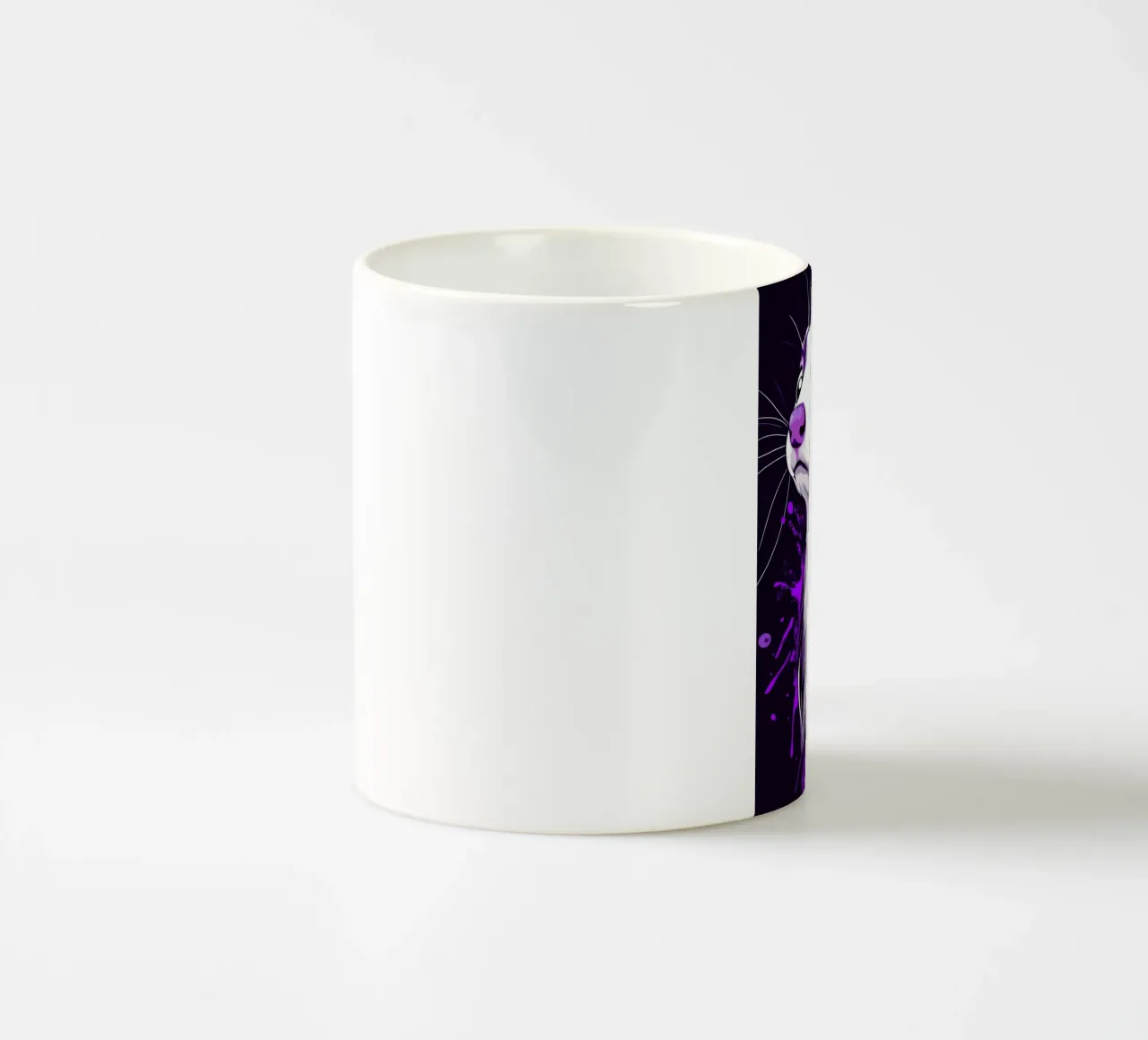 Furetti viola in stile urban splash tazza in ceramica da pixelbull - medieval art and more