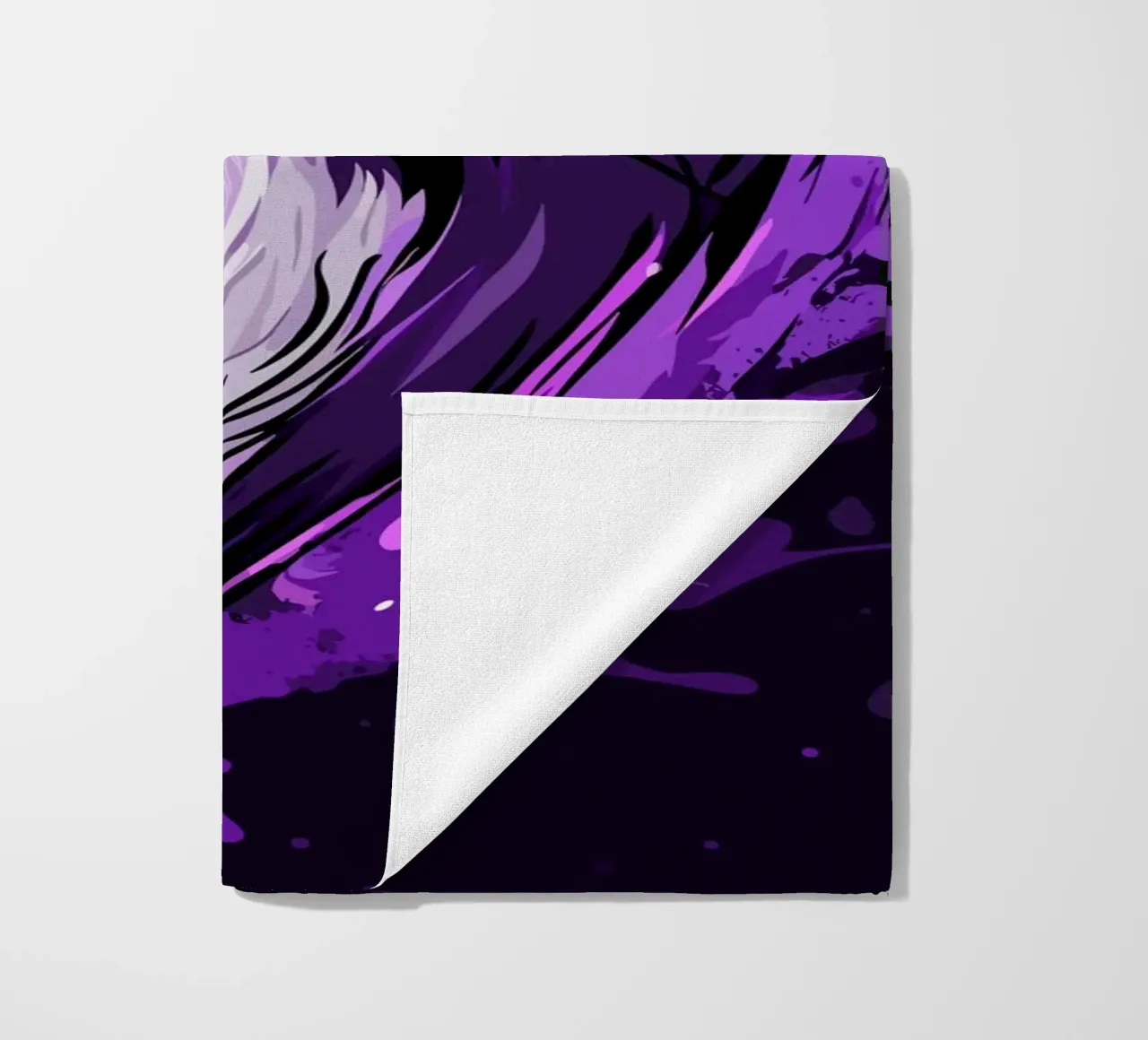 Furetti viola in stile urban splash telo mare da pixelbull - medieval art and more