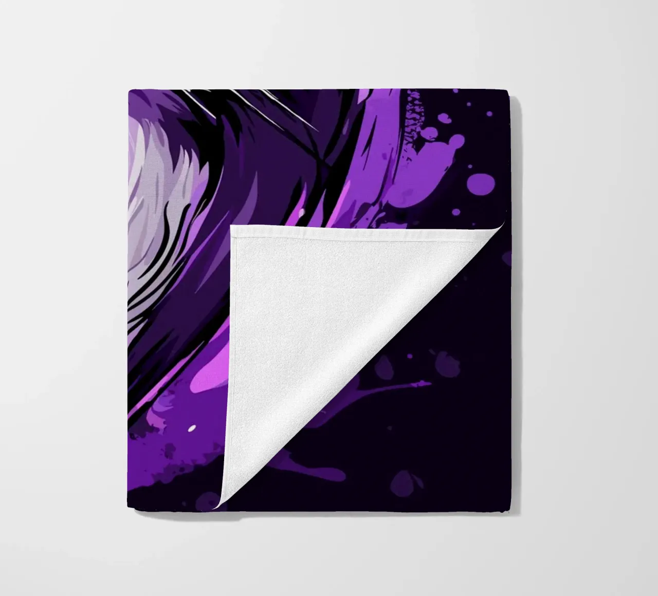 Furetti viola in stile urban splash telo mare da pixelbull - medieval art and more