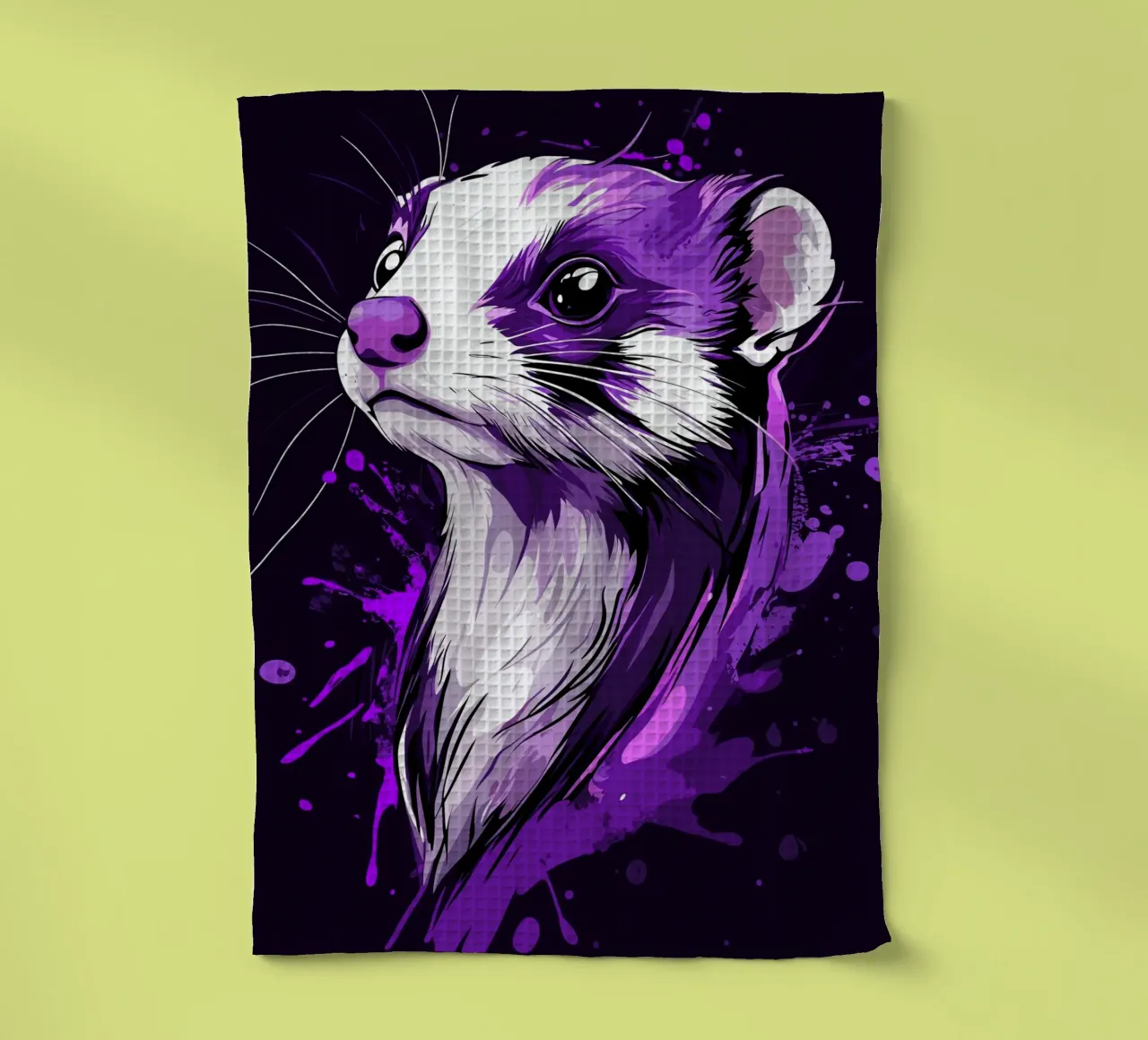 Furetti viola in stile urban splash canovaccio da cucina da pixelbull - medieval art and more
