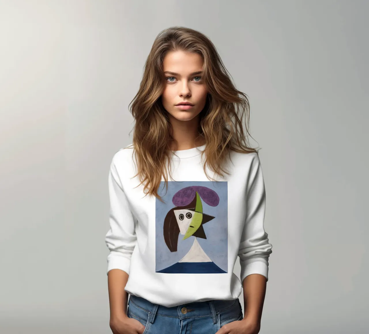 Donna unica Picasso felpa da Günstiger Laden