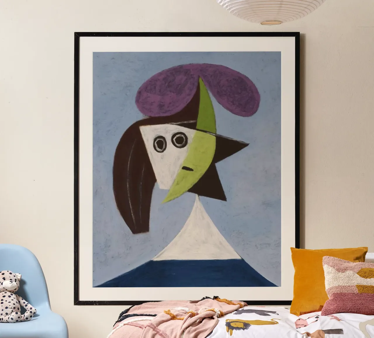Donna unica Picasso poster con telaio in plastica da Günstiger Laden