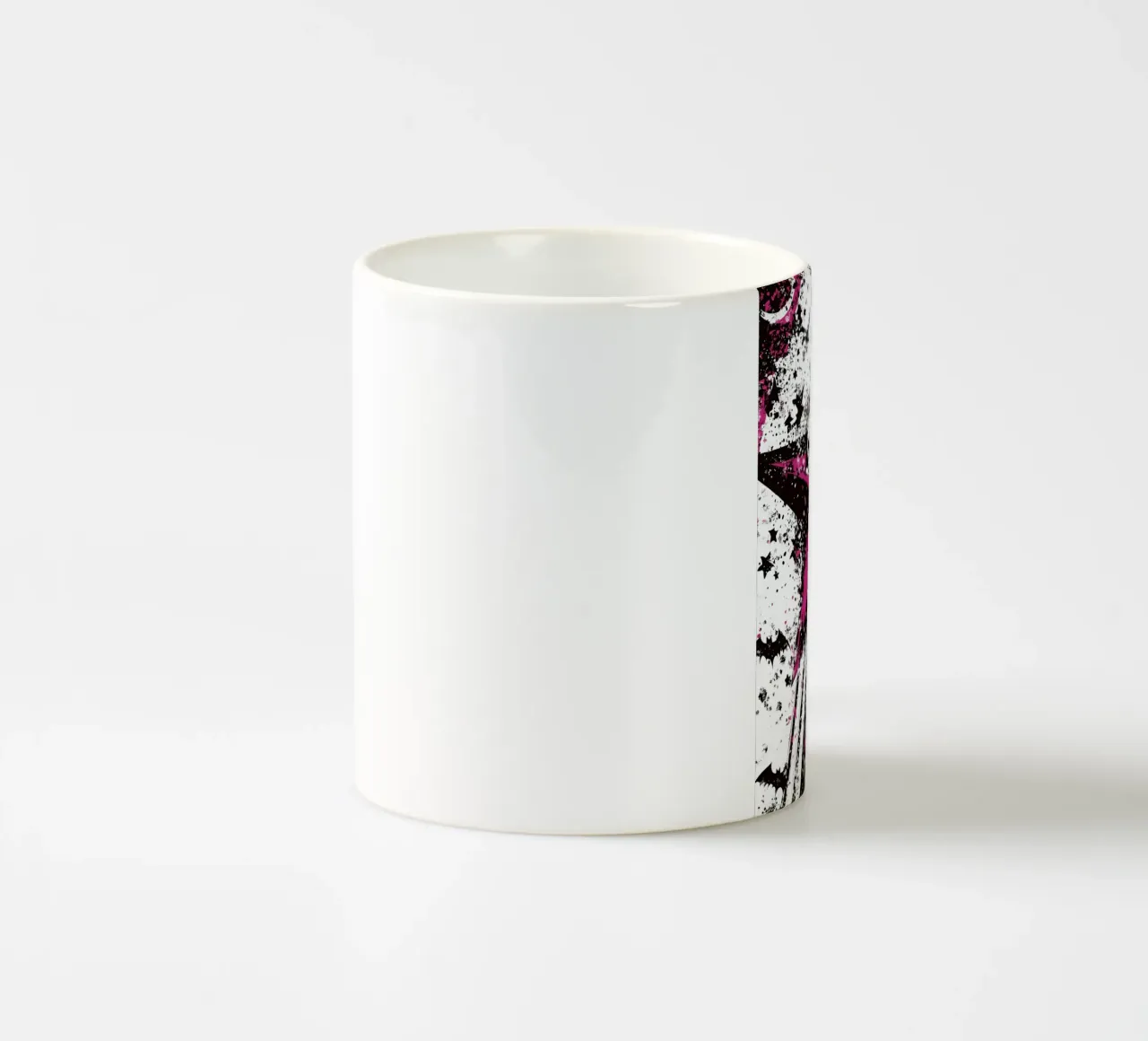 Stella con teschi in stile punk tazza in ceramica da pixelbull - medieval art and more