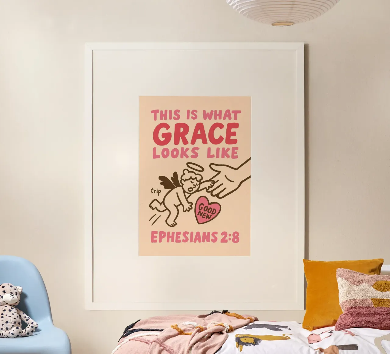 "Questo è l'aspetto della grazia" Efesini 2:8 poster da vintagepod