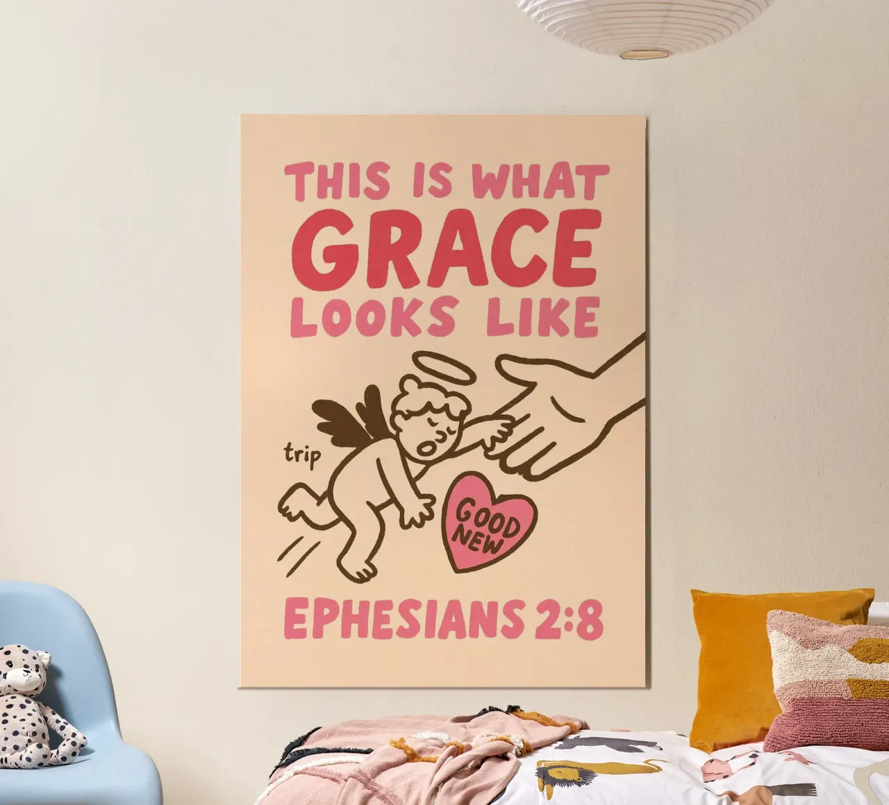 "Questo è l'aspetto della grazia" Efesini 2:8 poster da vintagepod