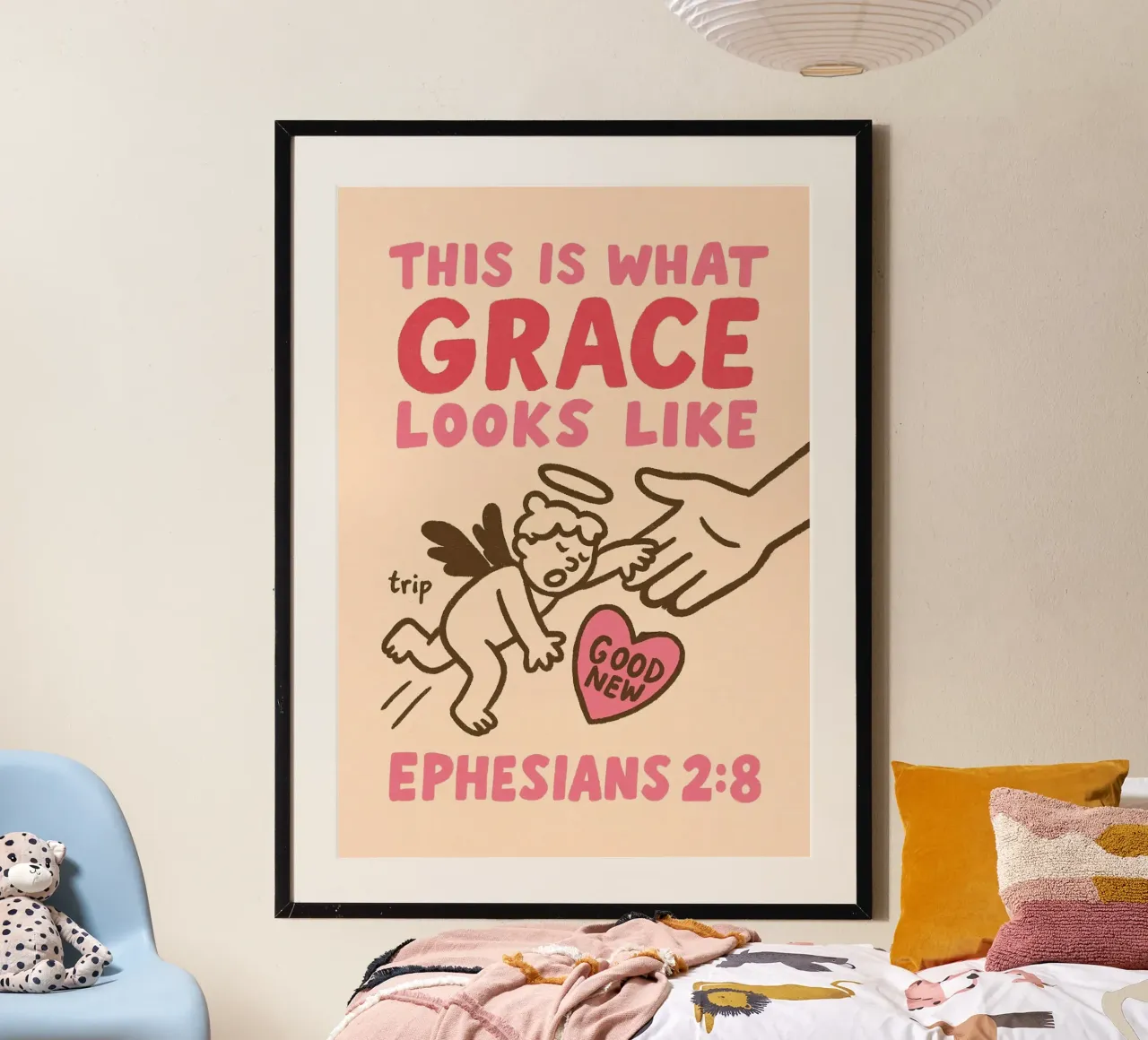 "Questo è l'aspetto della grazia" Efesini 2:8 poster da vintagepod