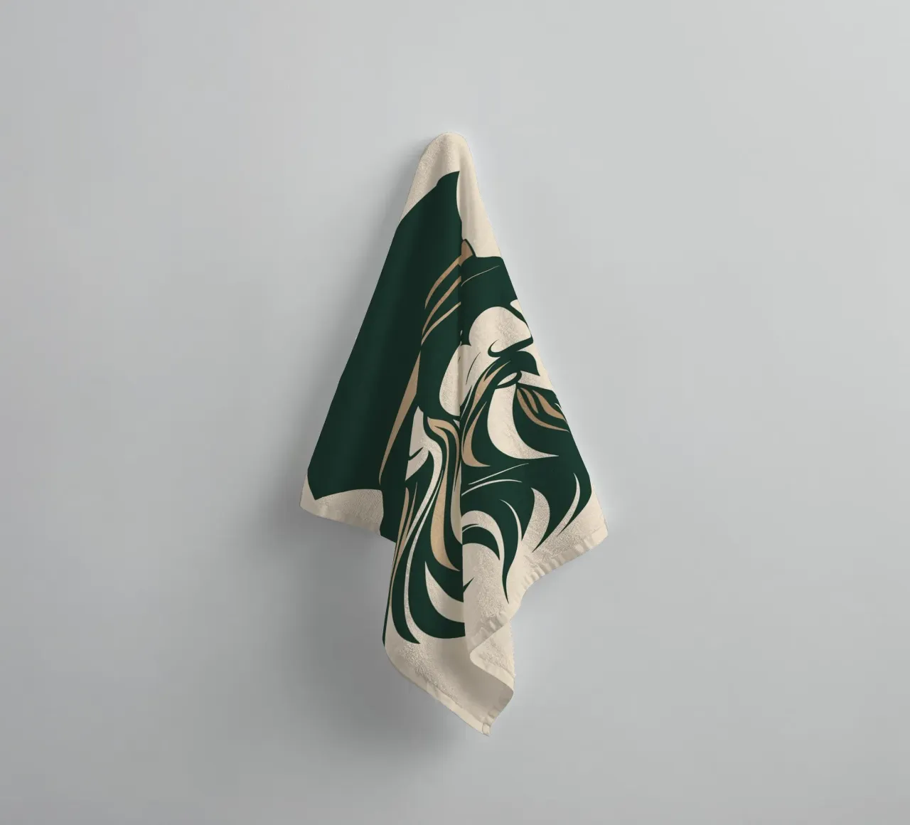 Mystical bearded man in retro style towel by pixelbull - medieval art and more