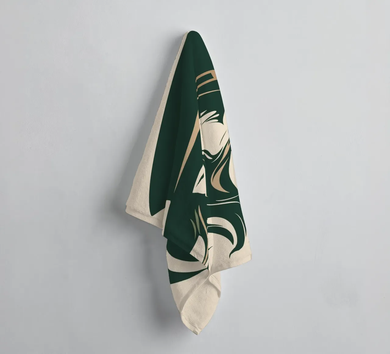 Mystical bearded man in retro style towel by pixelbull - medieval art and more