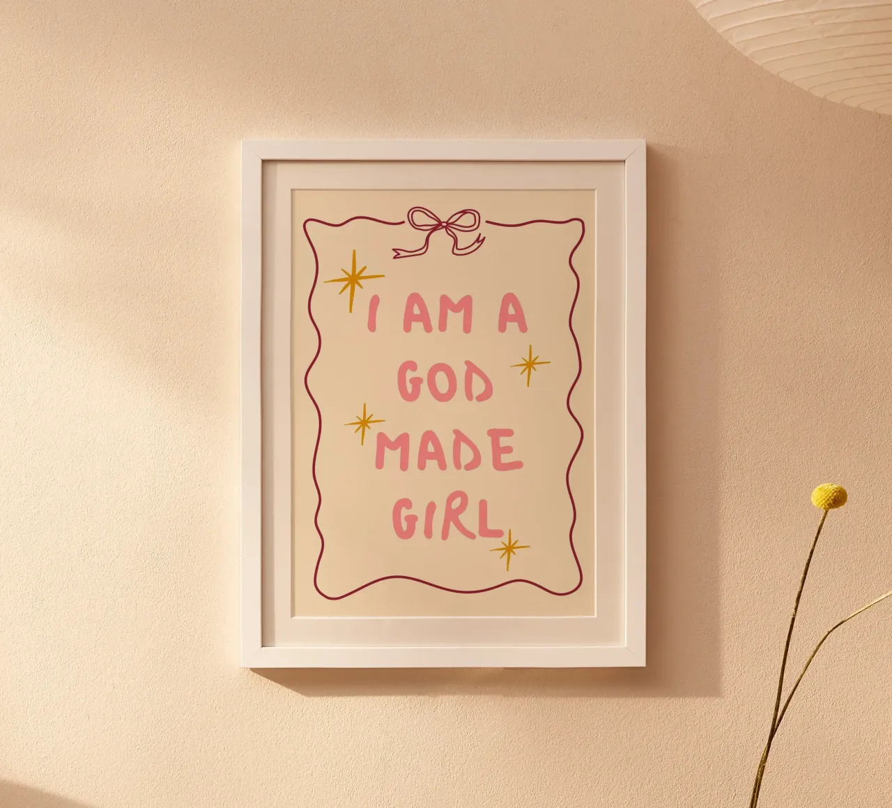 "Sono una ragazza fatta da Dio" Arte cristiana moderna poster da vintagepod