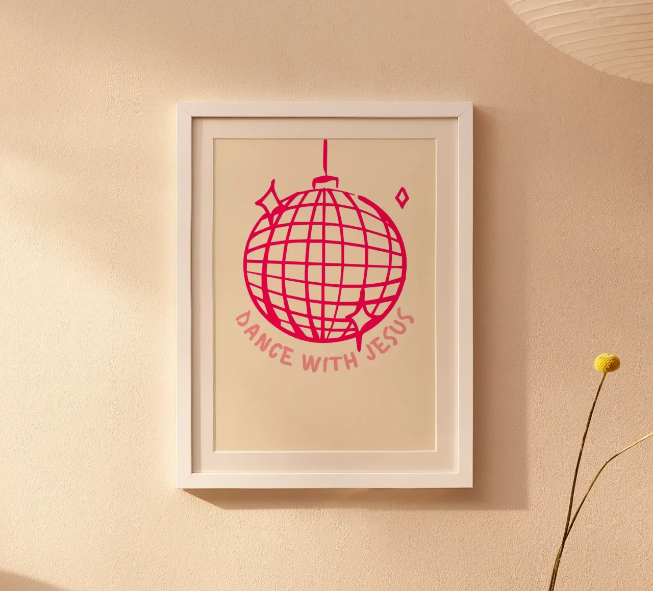 Ballo in discoteca "Dance with Jesus", arte cristiana poster da vintagepod