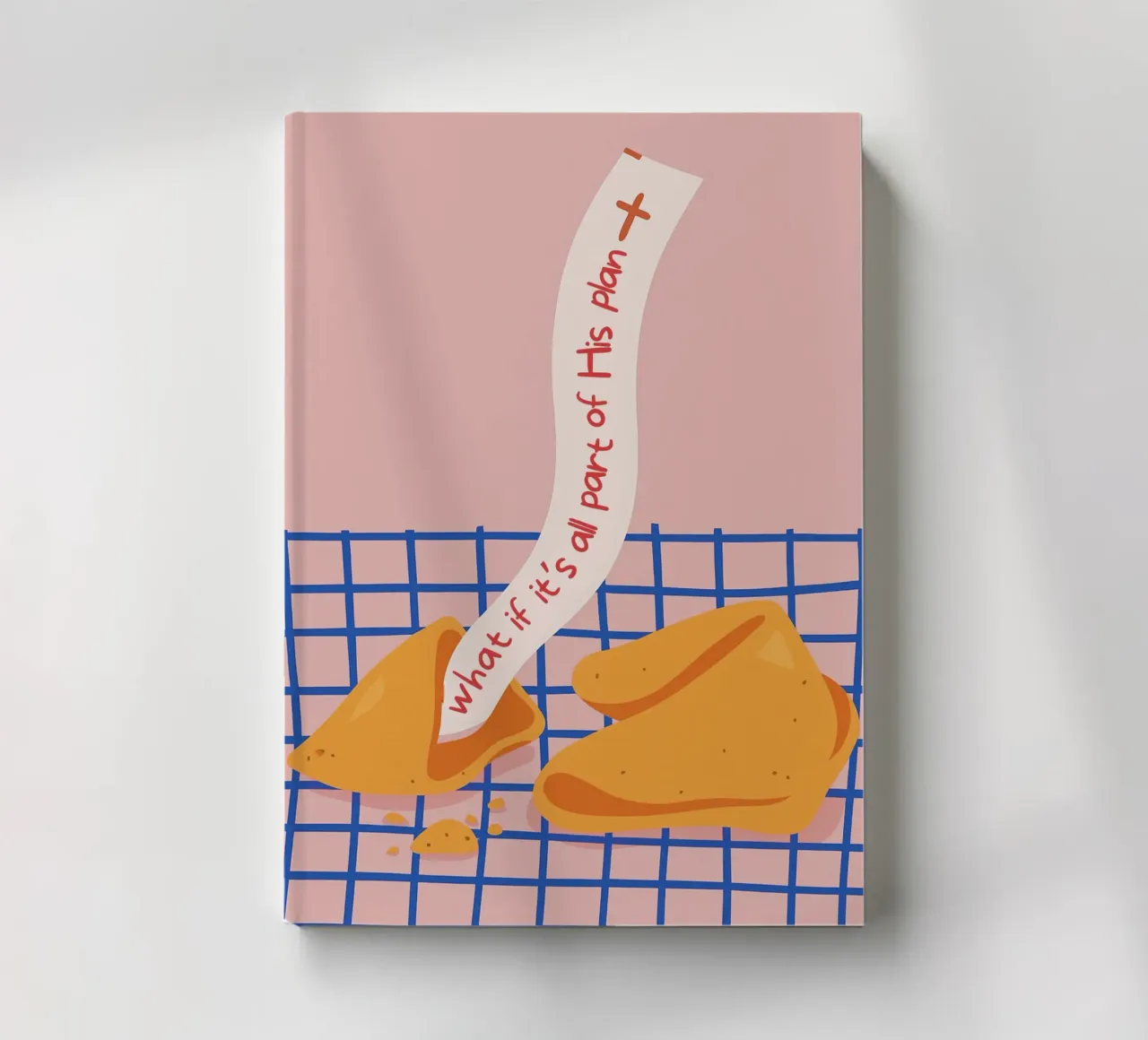 "What if it's all part of His plan" Fortune Cookie notebook by vintagepod