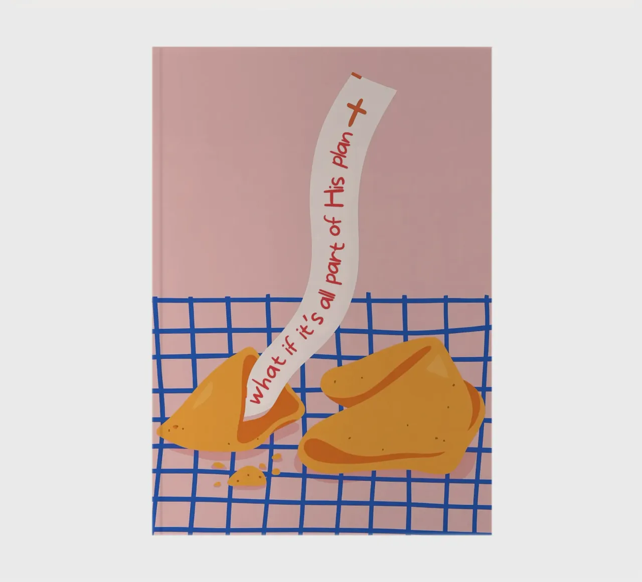 "What if it's all part of His plan" Fortune Cookie notebook by vintagepod