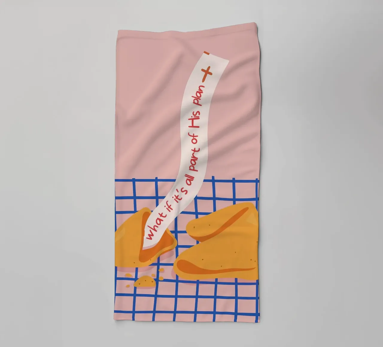 "What if it's all part of His plan" Fortune Cookie towel by vintagepod