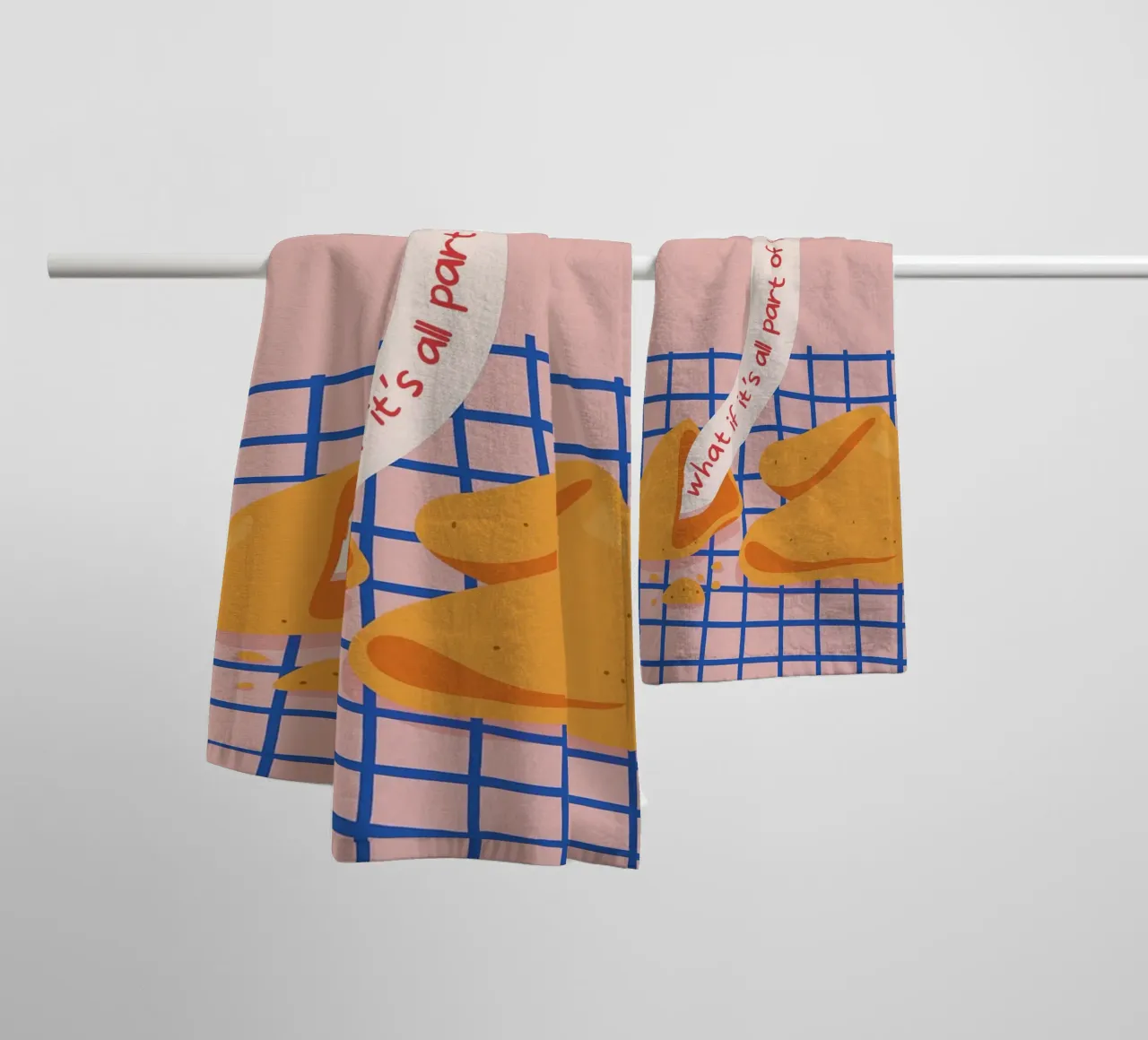 "What if it's all part of His plan" Fortune Cookie towel by vintagepod