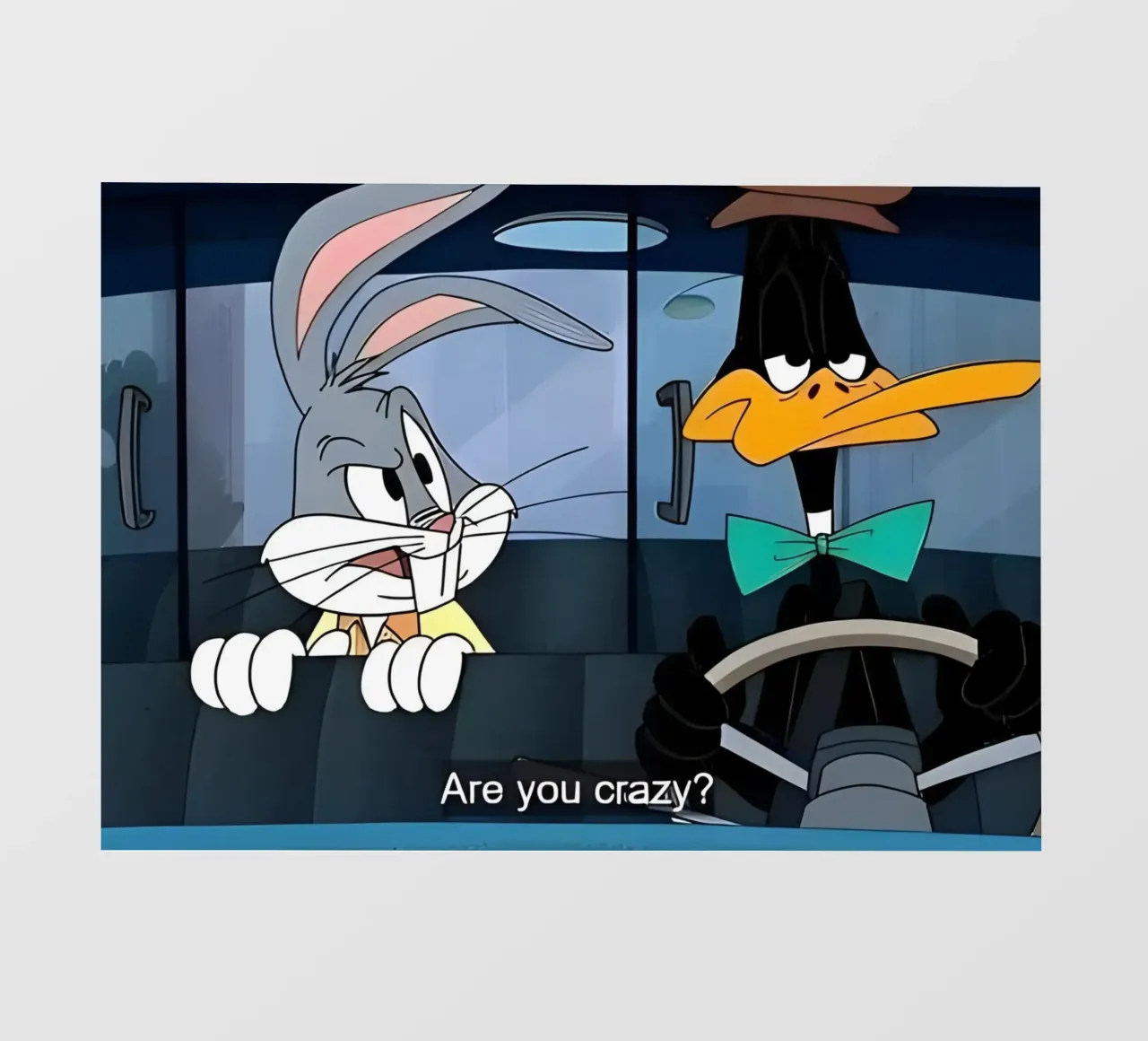 Bugs Bunny and Daffy Duck (are you crazy?) pellicola backlit da Low poly art