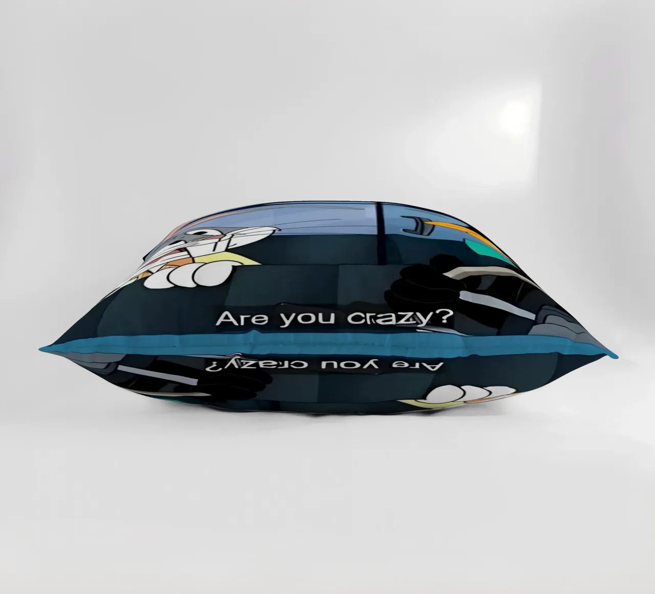 Bugs Bunny and Daffy Duck (are you crazy?) cuscino da Low poly art