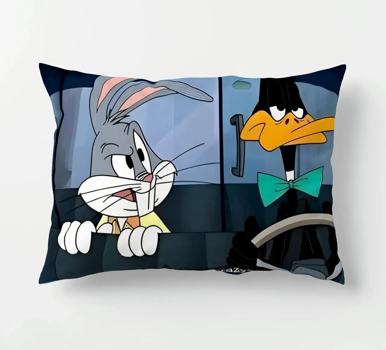 Bugs Bunny and Daffy Duck (are you crazy?) cuscino da Low poly art