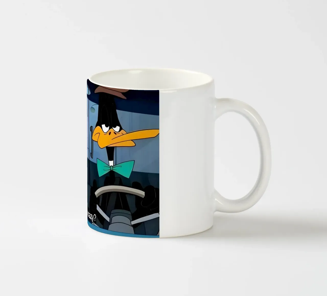 Bugs Bunny and Daffy Duck (are you crazy?) tazza in ceramica da Low poly art