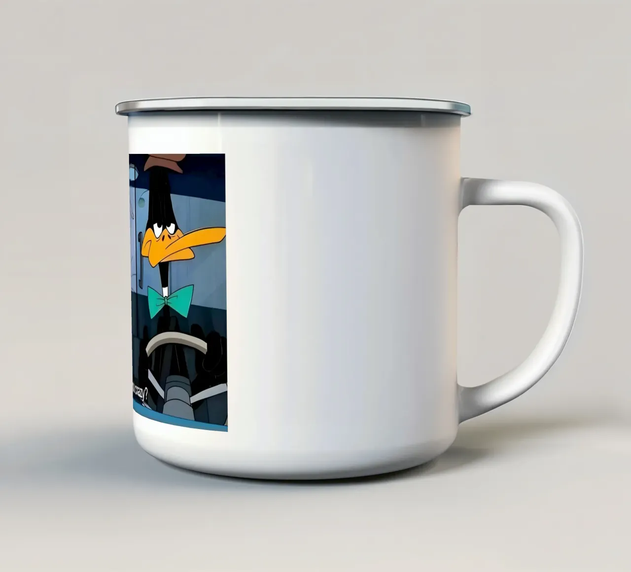 Bugs Bunny and Daffy Duck (are you crazy?) tazza in smalto da Low poly art