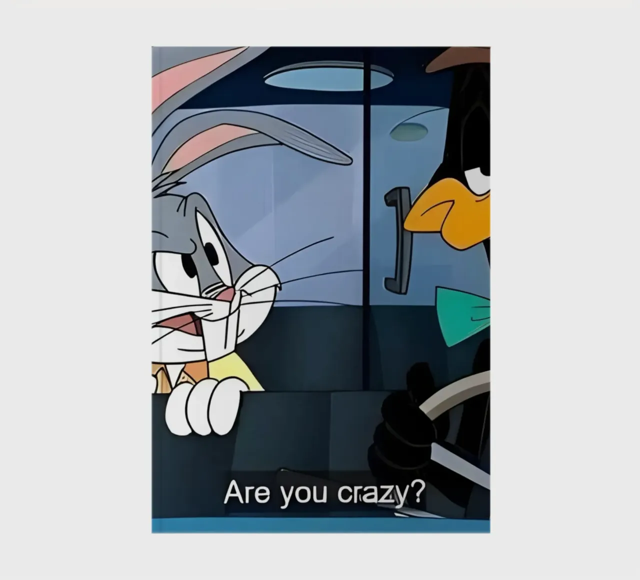 Bugs Bunny and Daffy Duck (are you crazy?) notebook by Low poly art