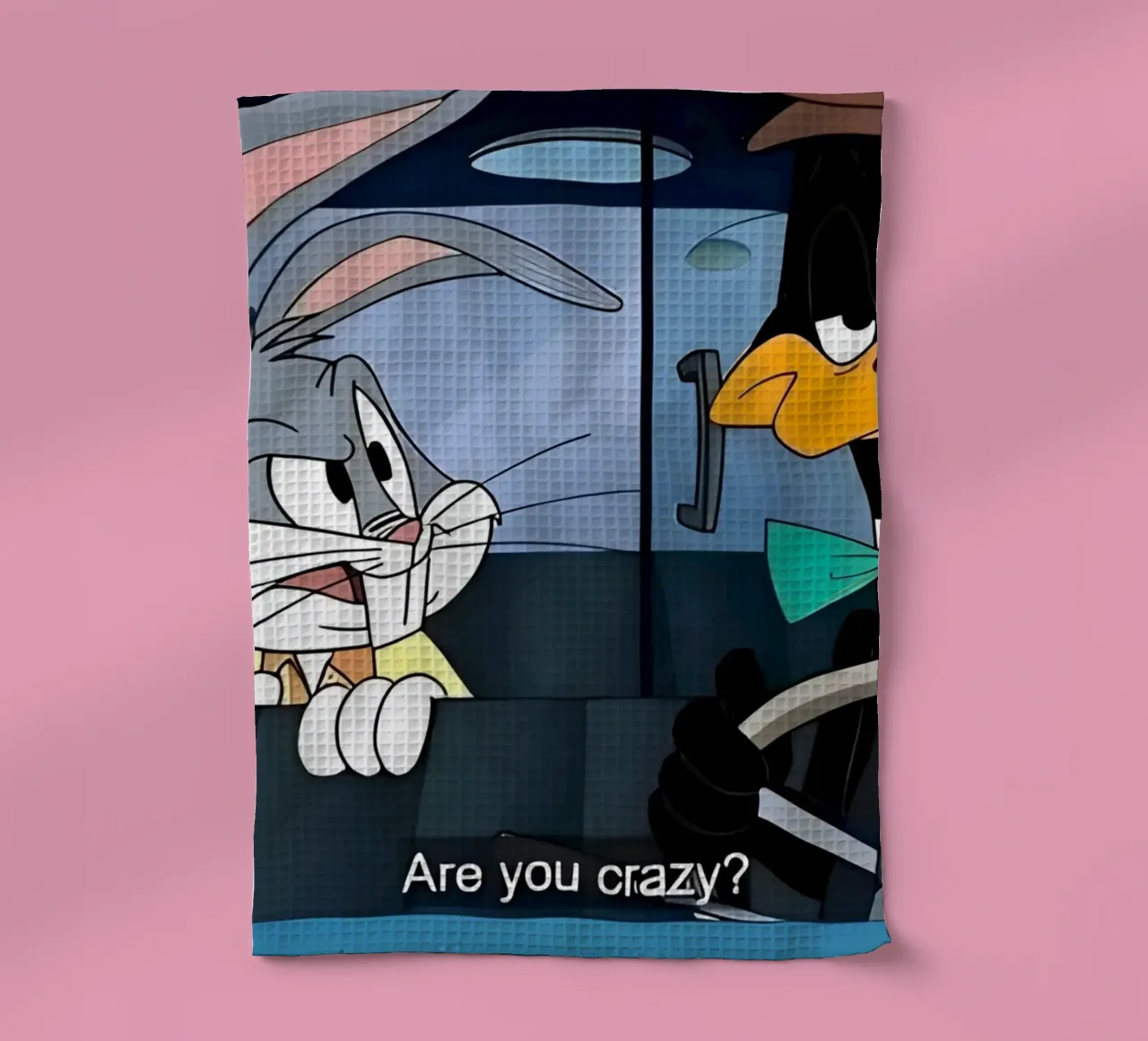 Bugs Bunny and Daffy Duck (are you crazy?) canovaccio da cucina da Low poly art