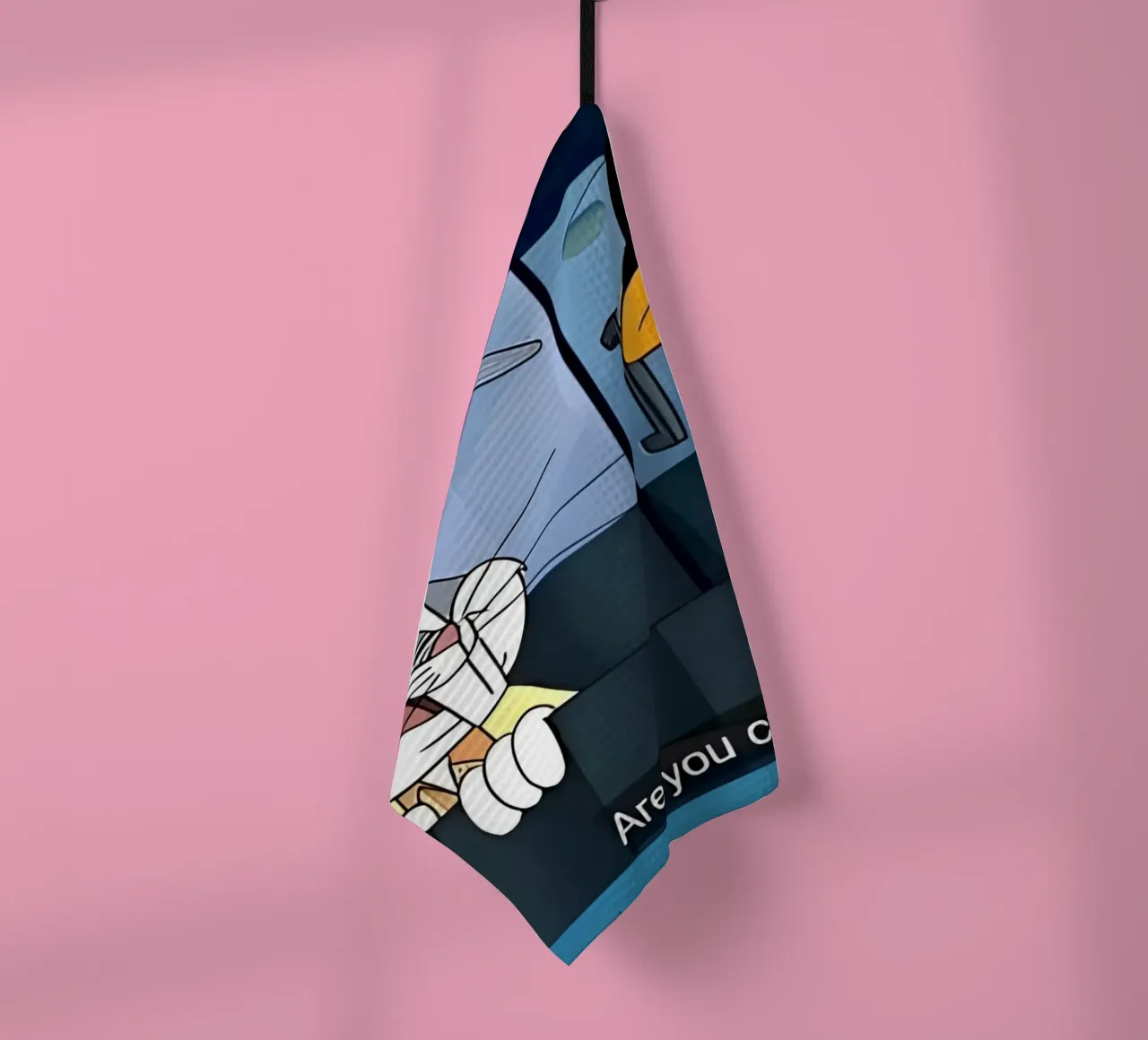 Bugs Bunny and Daffy Duck (are you crazy?) canovaccio da cucina da Low poly art