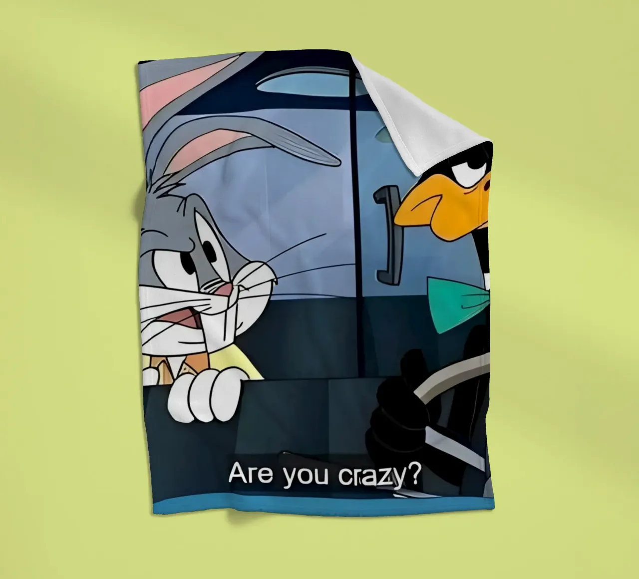Bugs Bunny and Daffy Duck (are you crazy?) coperta in pile da Low poly art