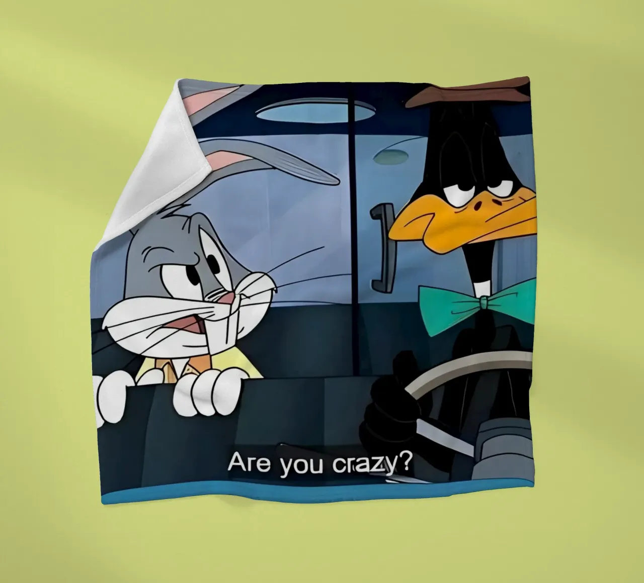 Bugs Bunny and Daffy Duck (are you crazy?) coperta in pile da Low poly art
