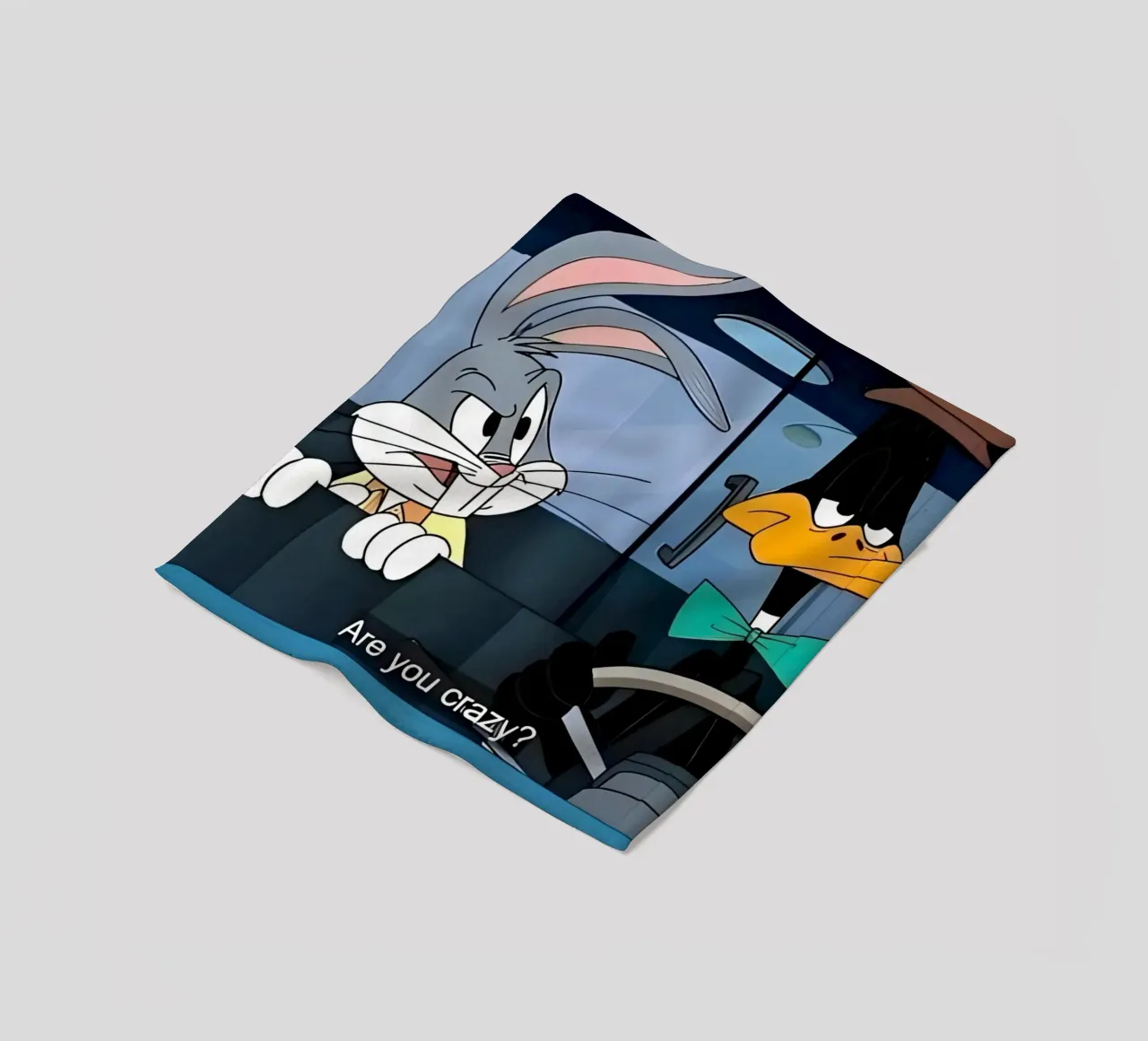 Bugs Bunny and Daffy Duck (are you crazy?) coperta in pile da Low poly art