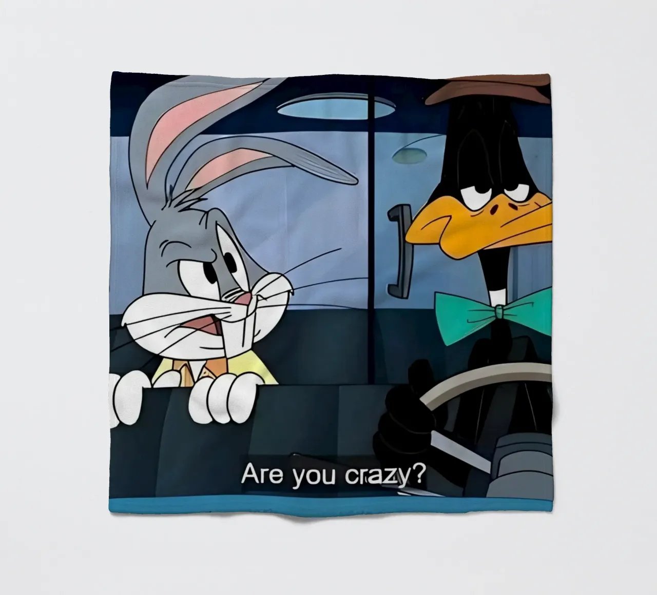 Bugs Bunny and Daffy Duck (are you crazy?) coperta in pile da Low poly art