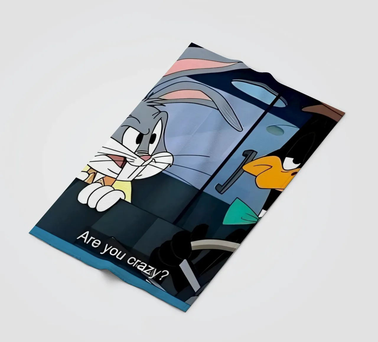 Bugs Bunny and Daffy Duck (are you crazy?) coperta in pile da Low poly art