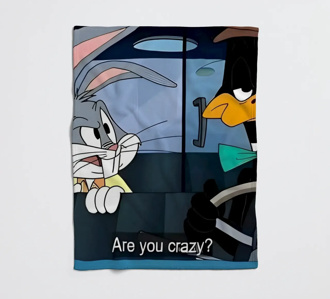 Bugs Bunny and Daffy Duck (are you crazy?) coperta in pile da Low poly art