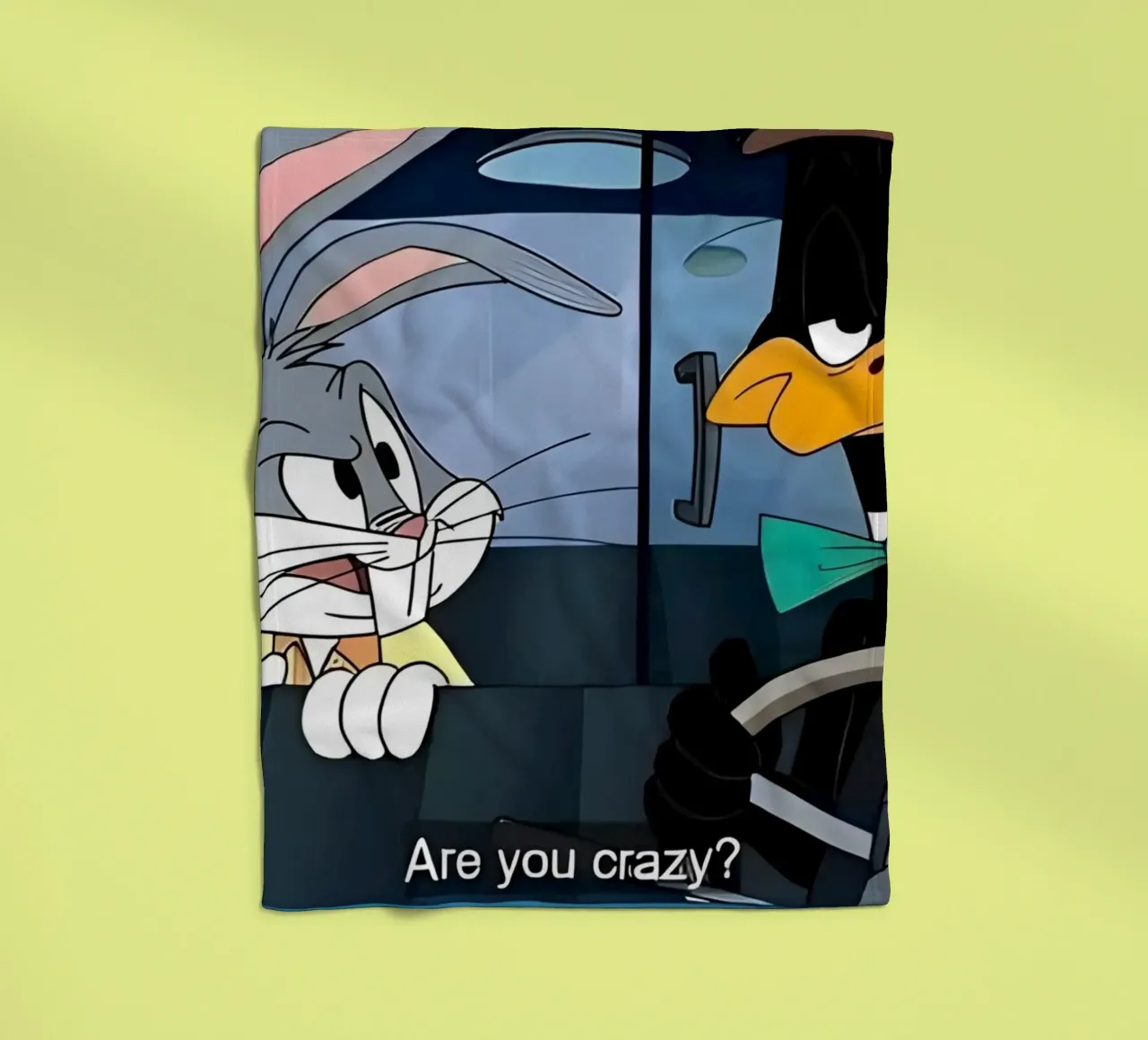 Bugs Bunny and Daffy Duck (are you crazy?) coperta in pile da Low poly art